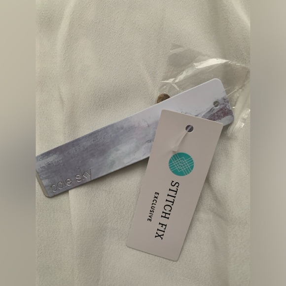 Daniel Rainn Quin Sleeveless Keyhole Crochet Blouse | Medium | White - Picture 5 of 11